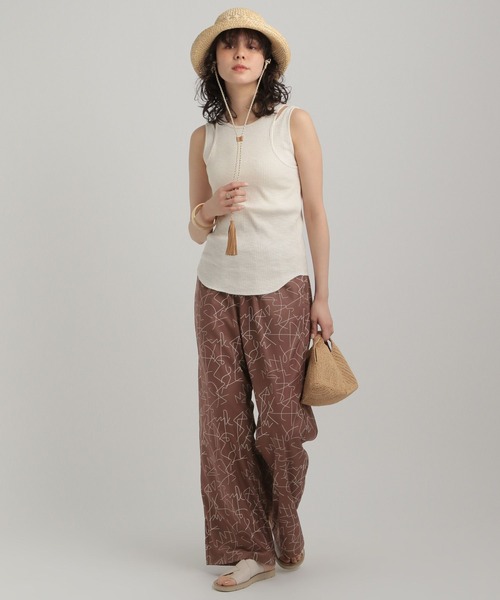 GEORGE'S(ジョージズ)の「ソウガラプリントパンツ(その他パンツ・レディース・ブラック/オフホワイト/ブラウン・SMALL/MEDIUM)」の8枚目の写真