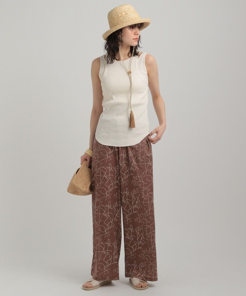 GEORGE'S(ジョージズ)の「ソウガラプリントパンツ(その他パンツ・レディース・ブラック/オフホワイト/ブラウン・SMALL/MEDIUM)」の10枚目の写真