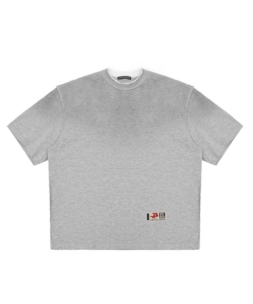 MASONPRINCE(メイソンプリンス)の「オーバーサイズ スプレー加工 バックプリント Tシャツ DT4320【MASONPRINCE】(Tシャツ/カットソー・メンズ・グレー・L/S/M/XL)」の10枚目の写真