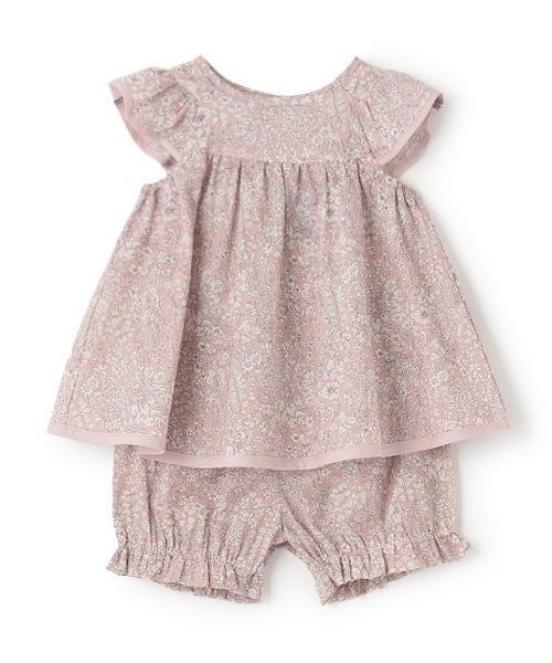 小花柄ベビース-ツ【日本製】