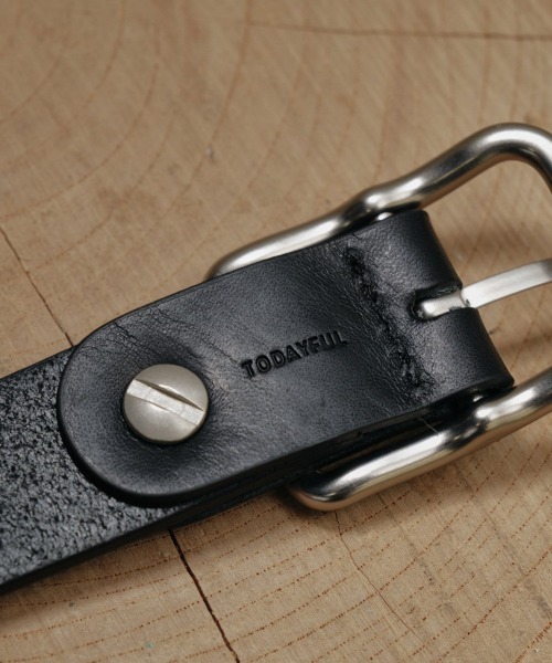 TODAYFUL(トゥデイフル)の「TODAYFUL Backle Leather Belt(ベルト・レディース・ブラック・FREE)」の4枚目の写真