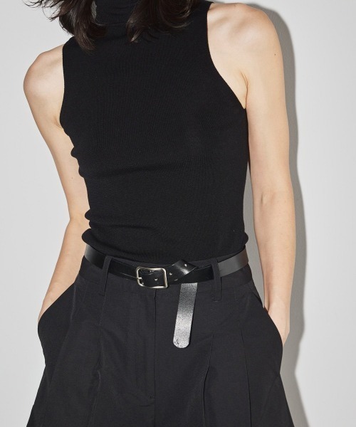 TODAYFUL(トゥデイフル)の「TODAYFUL Backle Leather Belt(ベルト・レディース・ブラック・FREE)」の5枚目の写真