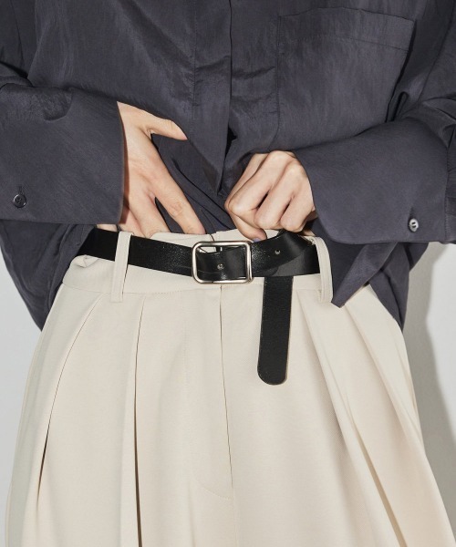 TODAYFUL(トゥデイフル)の「TODAYFUL Backle Leather Belt(ベルト・レディース・ブラック・FREE)」の7枚目の写真