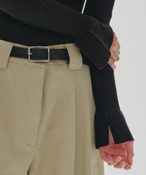 TODAYFUL(トゥデイフル)の「TODAYFUL Backle Leather Belt(ベルト・レディース・ブラック・FREE)」の8枚目の写真