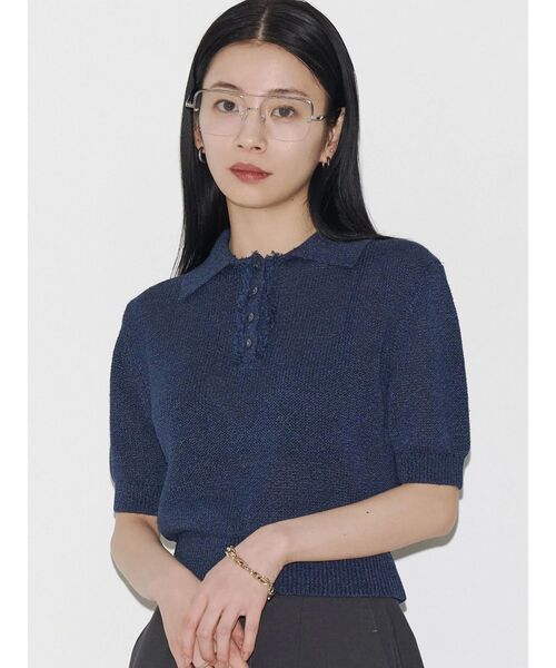 VEQUM カーディガン 「VEQUM」CREW NECK FLUFFY CD レディース