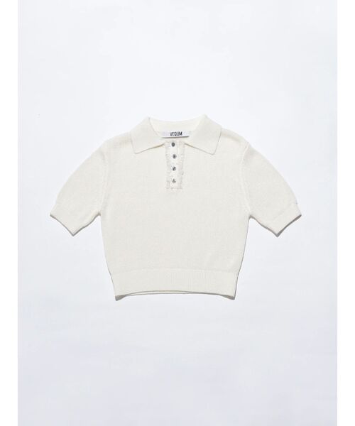 ニット セーター 「VEQUM」SHEER DRY POLO KNIT レディース VEQUM】SHEER DRY POLO KNIT（ニット/セーター）｜VEQUM（VEQUM