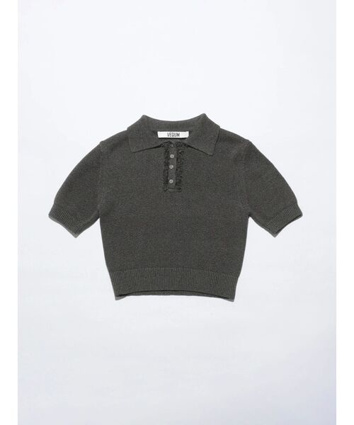 ニット セーター 「VEQUM」SHEER DRY POLO KNIT レディース VEQUM】SHEER DRY POLO KNIT（ニット/セーター）｜VEQUM（VEQUM