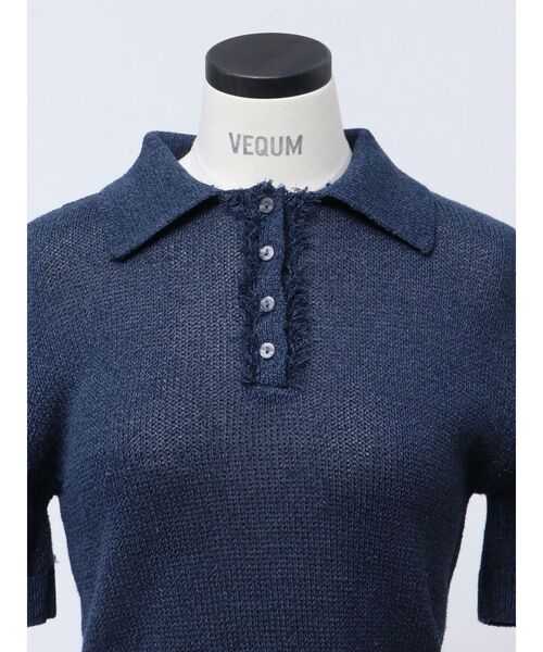 ニット セーター 「VEQUM」SHEER DRY POLO KNIT レディース VEQUM】SHEER DRY POLO KNIT（ニット/セーター）｜VEQUM（VEQUM