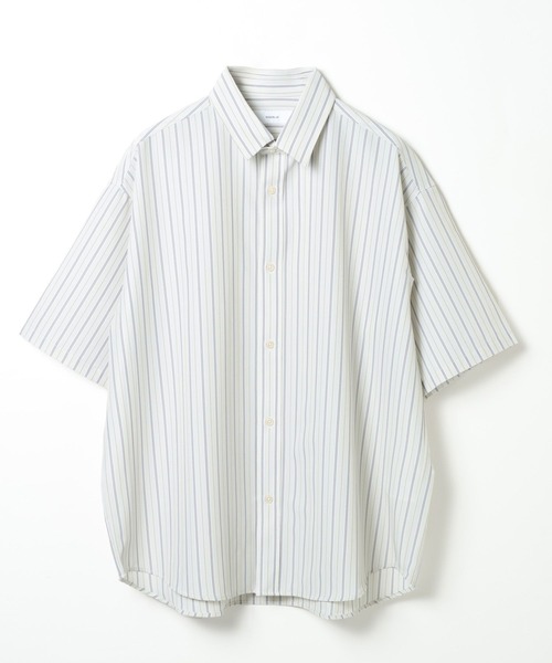 RAGEBLUE（レイジブルー）の「ラグイージー/オーバーサイズストライプシャツ（シャツ/ブラウス・メンズ・ライトブルー/グレー系その他・MEDIUM/LARGE）」の2枚目の写真