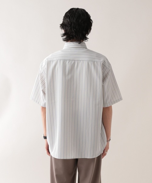 RAGEBLUE（レイジブルー）の「ラグイージー/オーバーサイズストライプシャツ（シャツ/ブラウス・メンズ・ライトブルー/グレー系その他・MEDIUM/LARGE）」の16枚目の写真