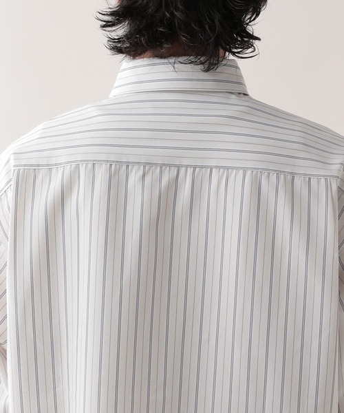 RAGEBLUE（レイジブルー）の「ラグイージー/オーバーサイズストライプシャツ（シャツ/ブラウス・メンズ・ライトブルー/グレー系その他・MEDIUM/LARGE）」の17枚目の写真