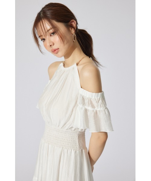 2WAYホルターネックロンパース 夏服（ワンピース）｜rienda