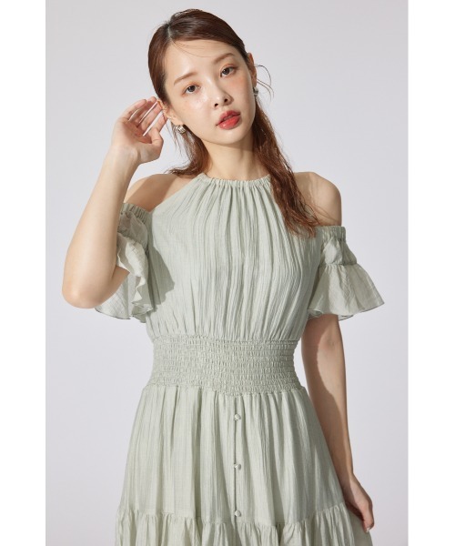 rienda（リエンダ）の「【AKB48 秋山由奈さん着用アイテム】2WAYホルターネックロンパース＆ワンピース 夏服（ワンピース・レディース・ライトグリーン/ブラック/ライトピンク/ホワイト・SMALL/MEDIUM）」の15枚目の写真