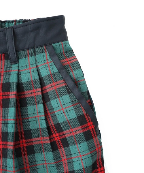 MILKFED.（ミルクフェド）の「COMBINATION PLAID PANTS（その他パンツ・レディース・ブラック/グリーン・ONE SIZE）」の22枚目の写真