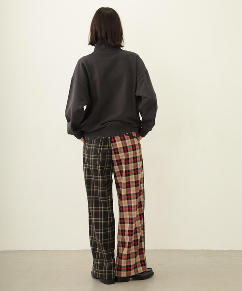 MILKFED.（ミルクフェド）の「COMBINATION PLAID PANTS（その他パンツ・レディース・ブラック/グリーン・ONE SIZE）」の10枚目の写真