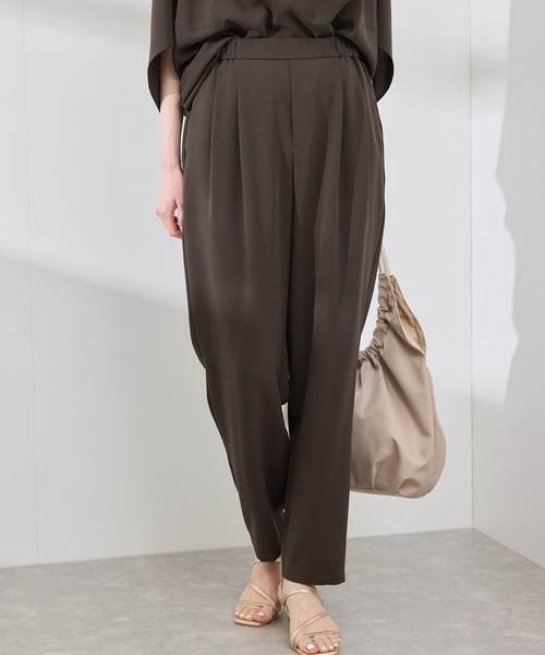 セール】【イージーケア】ジョーゼットスラックスパンツ/セットアップ