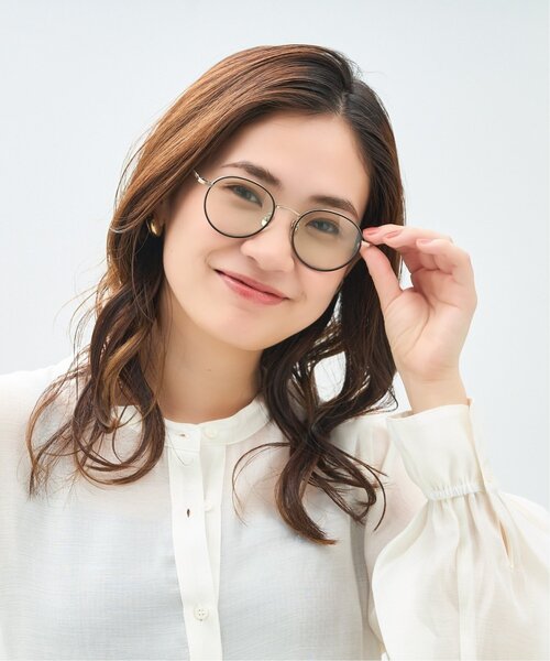 Zoff（ゾフ）の「【きりまるさんコラボ】ボストン型 サングラス｜大きめ｜ユニセックス｜UVカット｜紫外線対策｜レディース｜うねうね 波型｜Zoff｜Kirimaru（サングラス・レディース・ブラウン系その他/ブラック・FREE）」の10枚目の写真