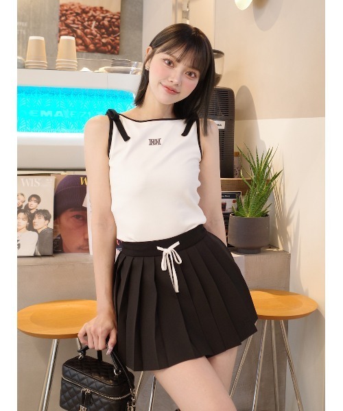darich ダーリッチ ハトメベルトプリーツミニスカート ブラック Sサイズ ♥️Darich《ダーリッチ》ハトメベルトプリーツミニスカート
