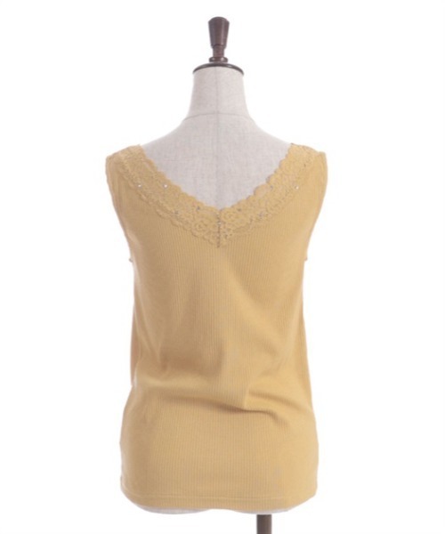 axes femme(アクシーズファム)の「吸水速乾2WAYリブタンク(タンクトップ・レディース・グリーン/キナリ/イエロー/ネイビー・FREE)」の5枚目の写真