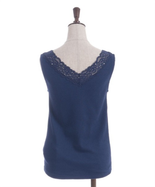 axes femme(アクシーズファム)の「吸水速乾2WAYリブタンク(タンクトップ・レディース・グリーン/キナリ/イエロー/ネイビー・FREE)」の12枚目の写真