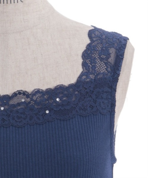 axes femme(アクシーズファム)の「吸水速乾2WAYリブタンク(タンクトップ・レディース・グリーン/キナリ/イエロー/ネイビー・FREE)」の17枚目の写真