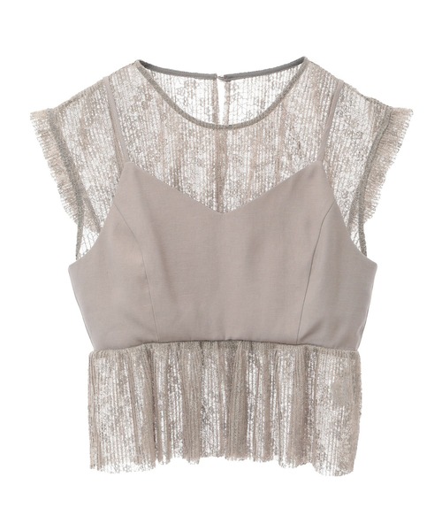 ELENCARE DUE（エレンカーレデュエ）の「・ELENCARE DUE ドッキングレースブラウス（シャツ/ブラウス・レディース・グレイッシュベージュ/ブラック/オフホワイト・FREE）」の22枚目の写真