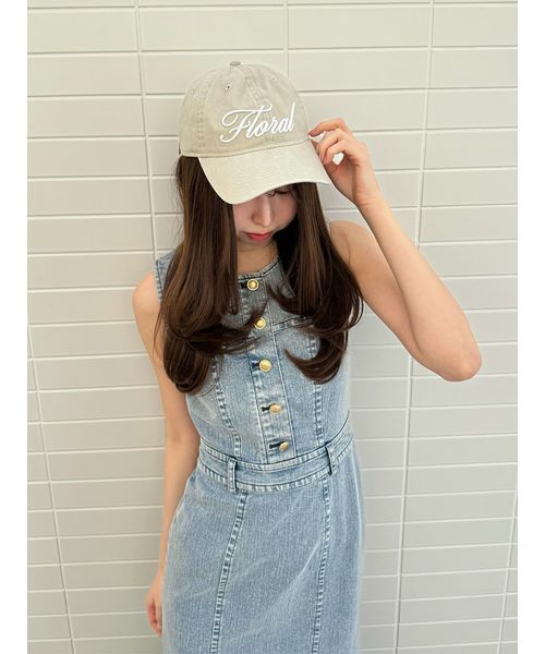 NEW ERA（ニューエラ）の「【SNIDEL|NEW ERA®】Floralキャップ（キャップ・レディース・ネイビー/アイボリー/ブラック/ライトベージュ/ライトブルー・F）」の10枚目の写真