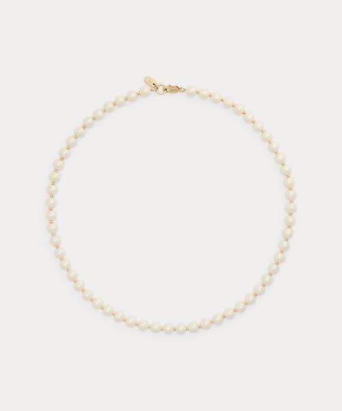 ゴールドプレーテッド フェイクパール ネックレス（ネックレス