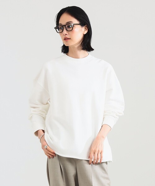 TENDERLOIN ホワイト スウェット S 別注】SLOANE / 裏毛 クルーネック ロングスリーブ スウェット［手洗い