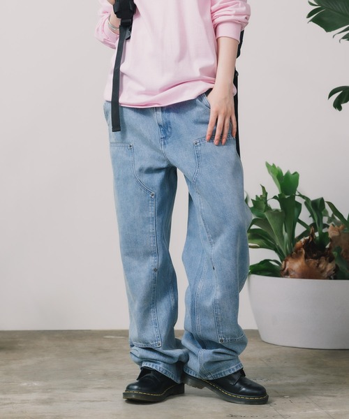 FREE MAX×Hyoma Double Knee Denim Pants / ダブルニーデニム
