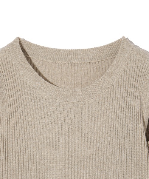 ketty（ケティ）の「カットアウトミックスニット≪手洗い可能≫（ニット/セーター・レディース・グリーン/ブラック/オフホワイト・M）」の7枚目の写真