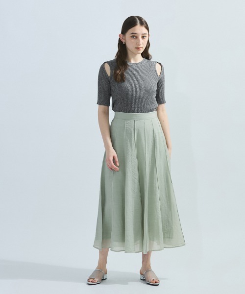 ketty（ケティ）の「カットアウトミックスニット≪手洗い可能≫（ニット/セーター・レディース・グリーン/ブラック/オフホワイト・M）」の11枚目の写真