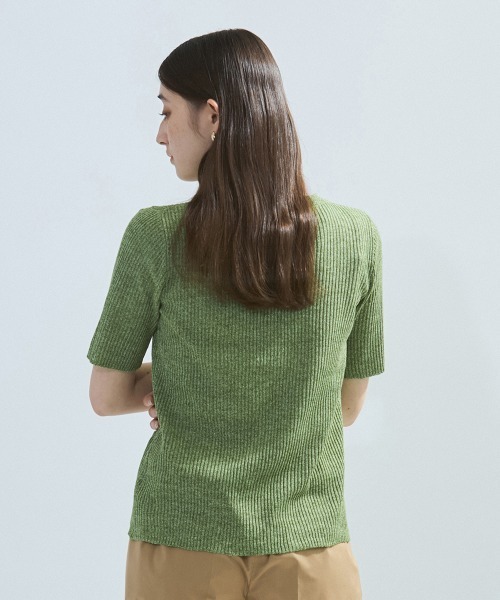 ketty（ケティ）の「カットアウトミックスニット≪手洗い可能≫（ニット/セーター・レディース・グリーン/ブラック/オフホワイト・M）」の19枚目の写真
