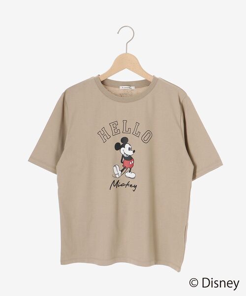le.coeur blanc(ルクールブラン)の「【Disney】Hello/プリントTシャツ(Tシャツ/カットソー・レディース・ベージュ/チャコールグレー/オフホワイト・38)」の7枚目の写真