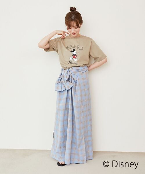 le.coeur blanc(ルクールブラン)の「【Disney】Hello/プリントTシャツ(Tシャツ/カットソー・レディース・ベージュ/チャコールグレー/オフホワイト・38)」の20枚目の写真