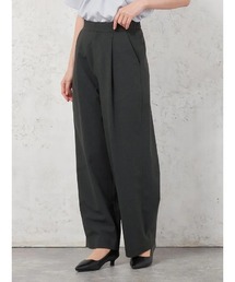 【ウォッシャブル】ワイドパンツ リネンライクストレッチ UVカット SOFFICE