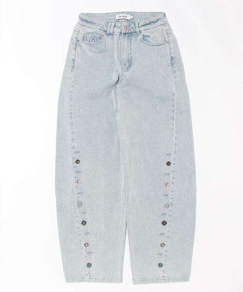 Desigual（デシグアル）の「装飾ボタンディテール ワイドデニムパンツ（デニムパンツ・レディース・ブルー・36/38/40/44/42/34）」の10枚目の写真