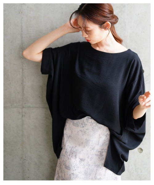 Sawa a la mode(サワアラモード)の「ドルマンスリーブカットソー(Tシャツ/カットソー・レディース・ホワイト/グレー/ブラック・FREE)」の13枚目の写真