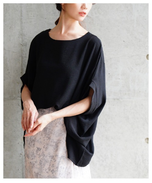 Sawa a la mode(サワアラモード)の「ドルマンスリーブカットソー(Tシャツ/カットソー・レディース・ホワイト/グレー/ブラック・FREE)」の16枚目の写真