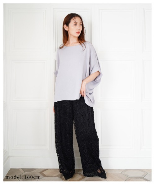 Sawa a la mode(サワアラモード)の「ドルマンスリーブカットソー(Tシャツ/カットソー・レディース・ホワイト/グレー/ブラック・FREE)」の19枚目の写真