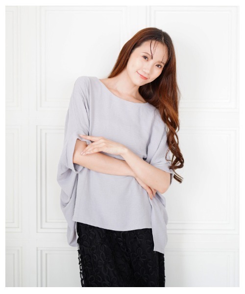 Sawa a la mode(サワアラモード)の「ドルマンスリーブカットソー(Tシャツ/カットソー・レディース・ホワイト/グレー/ブラック・FREE)」の20枚目の写真