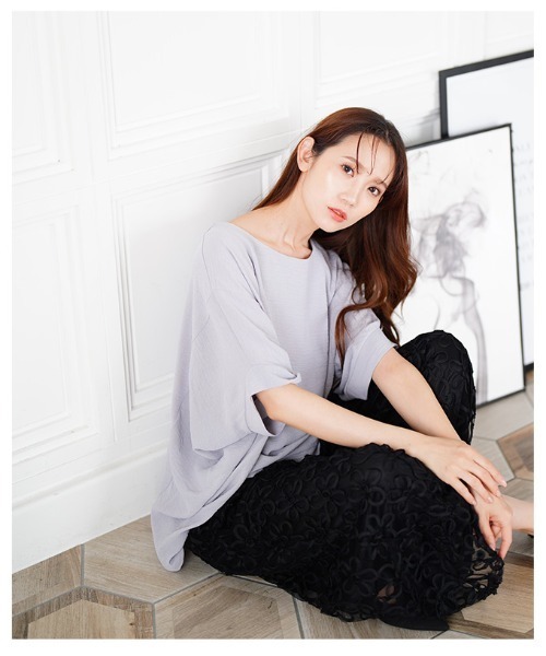 Sawa a la mode(サワアラモード)の「ドルマンスリーブカットソー(Tシャツ/カットソー・レディース・ホワイト/グレー/ブラック・FREE)」の21枚目の写真