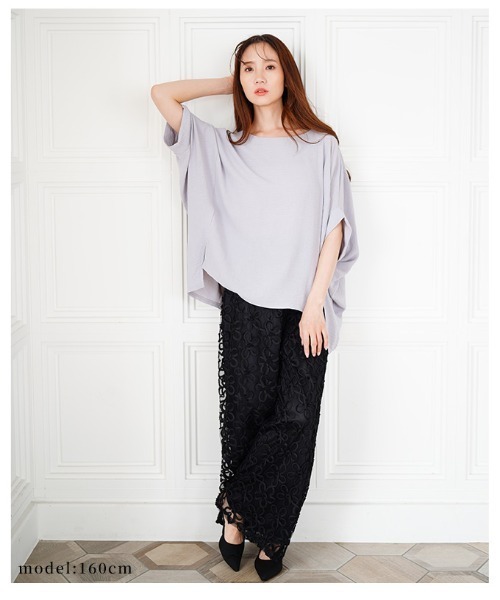 Sawa a la mode(サワアラモード)の「ドルマンスリーブカットソー(Tシャツ/カットソー・レディース・ホワイト/グレー/ブラック・FREE)」の22枚目の写真