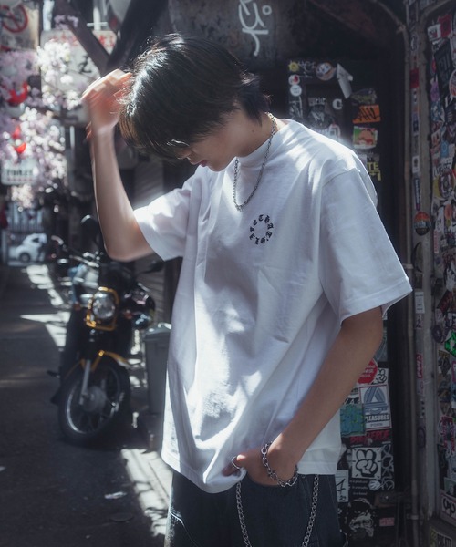 That's life(ザッツライフ)の「That’s life Original Circle logo tee 半袖 Tシャツ 夏服 トップス ビッグシルエット ユニセックス ヘビーウェイト(Tシャツ/カットソー・メンズ・ホワイト/ブラック・SMALL/MEDIUM/LARGE/X-LARGE)」の7枚目の写真