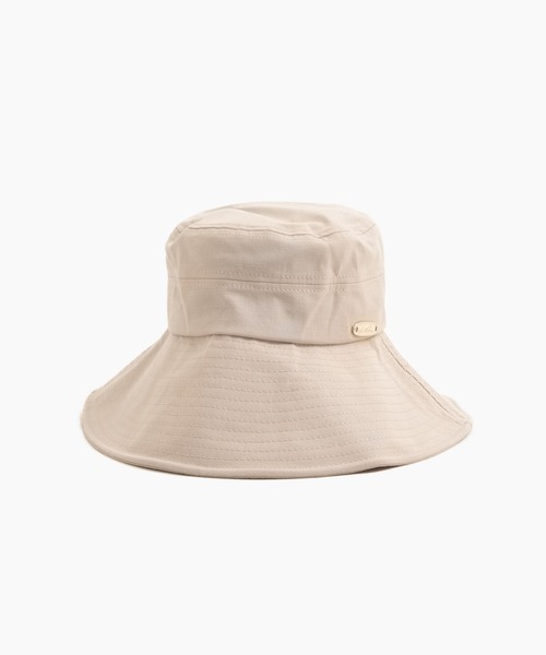 Arnold Palmer（アーノルドパーマー）の「ベーシック UVハット（ハット・レディース・ブラック/アイボリー/ライトベージュ・F）」の4枚目の写真