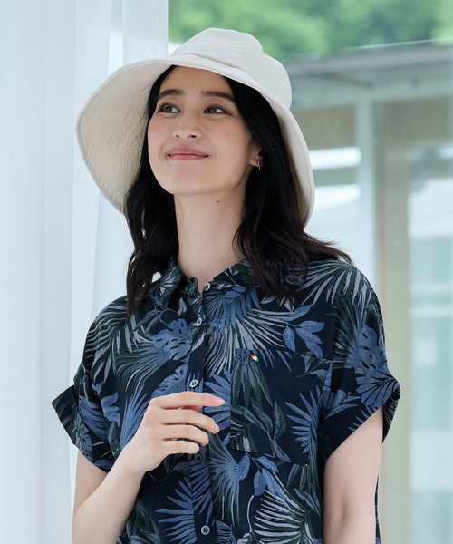 Arnold Palmer（アーノルドパーマー）の「ベーシック UVハット（ハット・レディース・ブラック/アイボリー/ライトベージュ・F）」の8枚目の写真