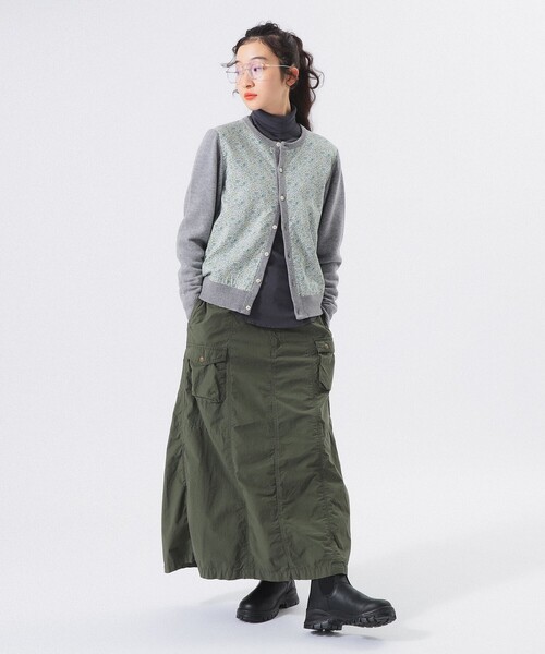 BEAMS BOY（ビームスボーイ）の「【2/5再値下げ】リバティ パッチ カーディガン（カーディガン/ボレロ・レディース・グレー/ブラック/レッド・1/2）」の9枚目の写真