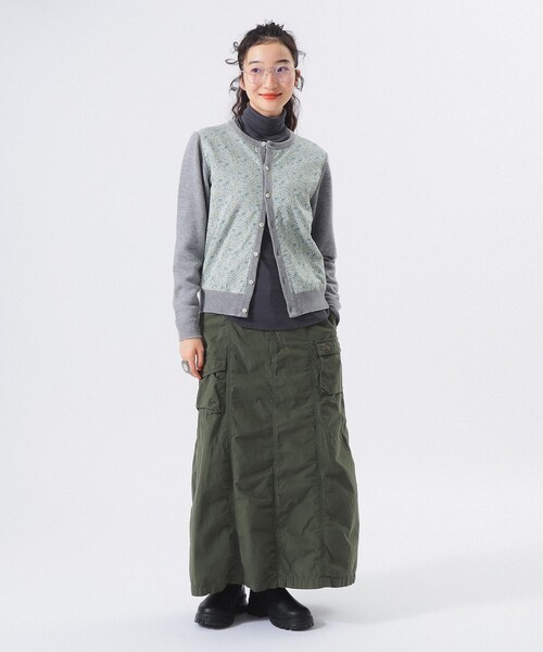 BEAMS BOY（ビームスボーイ）の「【2/5再値下げ】リバティ パッチ カーディガン（カーディガン/ボレロ・レディース・グレー/ブラック/レッド・1/2）」の10枚目の写真