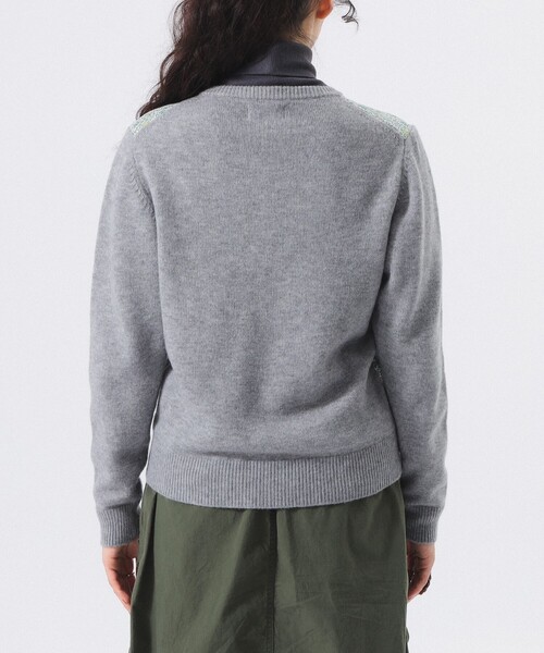 BEAMS BOY（ビームスボーイ）の「【2/5再値下げ】リバティ パッチ カーディガン（カーディガン/ボレロ・レディース・グレー/ブラック/レッド・1/2）」の15枚目の写真