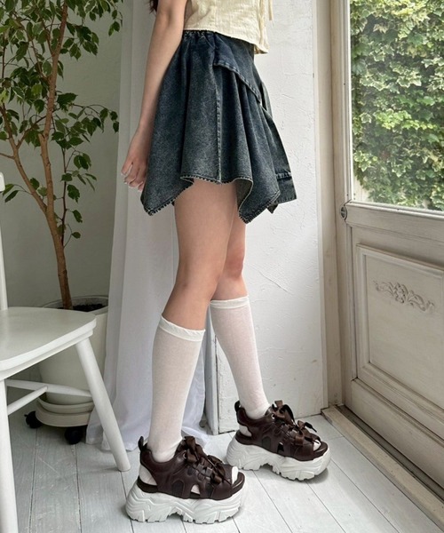 腰巻きミニスカート（スカート）｜OLIVE des OLIVE（オリーブデ